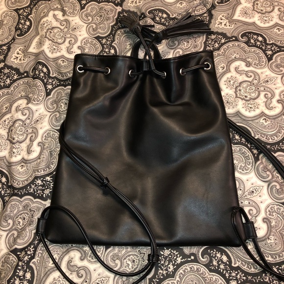 Forever 21 black backpack/purse - Picture 1 of 2